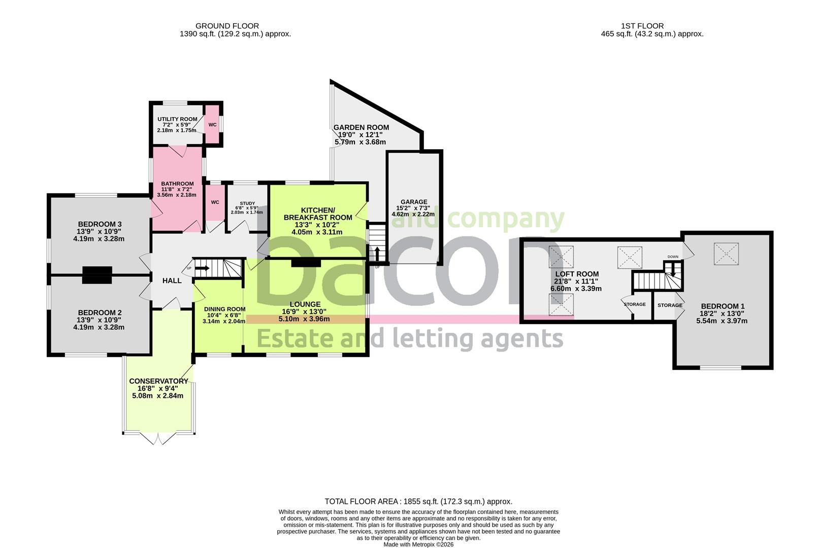 Floor Plan | House - Detached | Heather lane, High Salvington, Worthing | For Sale